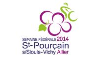 Semaine fédérale internationale de cyclotourisme. Du 3 au 10 août 2014 à Saint-Pourçain-sur-Sioule. Allier. 
